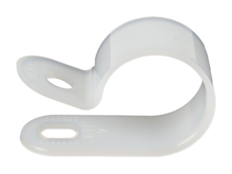 Plastic Cable Clips White