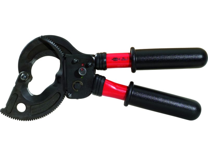 Ratchet cable shears