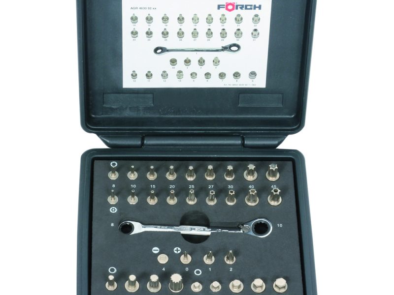 Ring joint ratchet wrench micro bit set