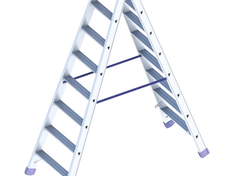 Aluminium Step Ladder with Wide Steps