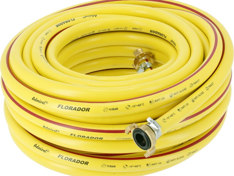 Water hose PVC silicone-free with couplings