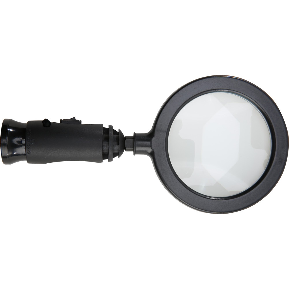 Mechanic's magnifier with LED